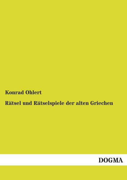 Produktbild: R&auml;tsel und R&auml;tselspiele der alten Griechen