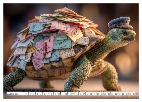 Produktbild: Die Chaos GmbH - Tierisch faule Kollegen (hochwertiger Premium Wandkalender 2026 DIN A2 quer), Kunstdruck in Hochglanz
