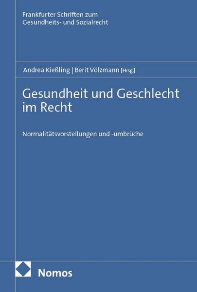 Produktbild: Gesundheit und Geschlecht im Recht