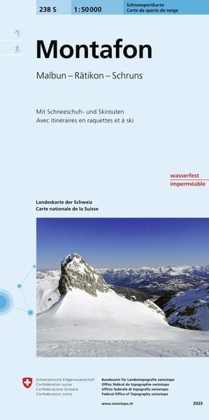 Produktbild: Swisstopo 1 : 50 000 Montafon Ski