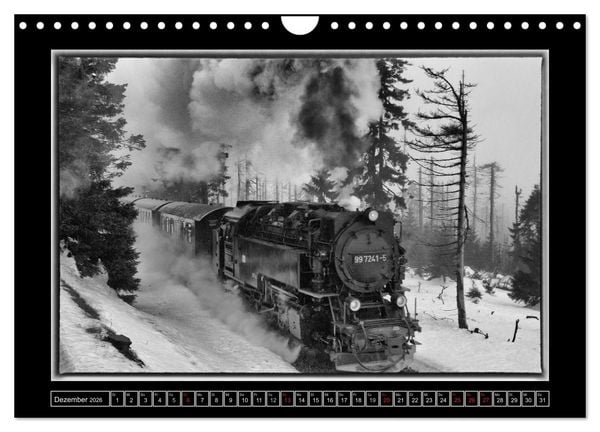 Produktbild: Unter Dampf - Eisenbahnromantik im Harz (Wandkalender 2026 DIN A4 quer), CALVENDO Monatskalender
