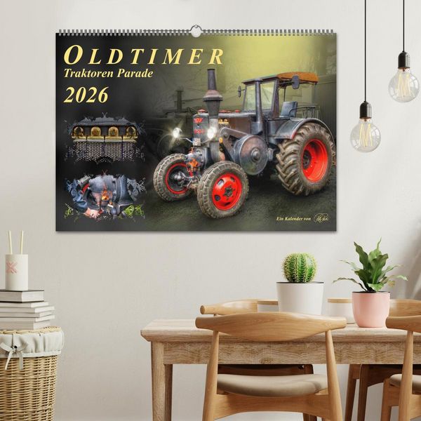 Produktbild: Oldtimer - Traktoren Parade (Wandkalender 2026 DIN A2 quer), CALVENDO Monatskalender