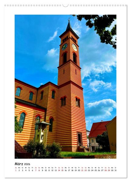 Produktbild: Das bayerische Friedberg (hochwertiger Premium Wandkalender 2026 DIN A2 hoch), Kunstdruck in Hochglanz