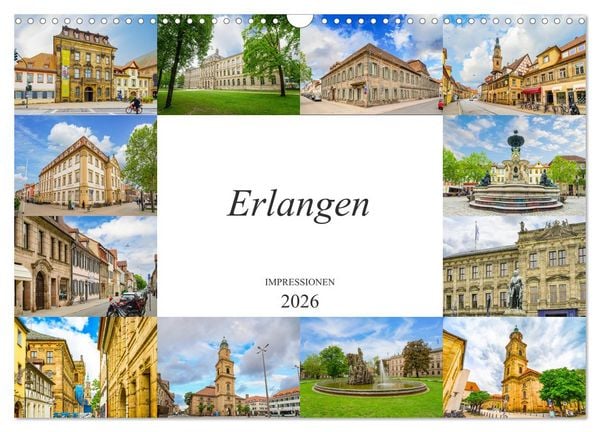 Produktbild: Erlangen Impressionen (Wandkalender 2026 DIN A3 quer), CALVENDO Monatskalender