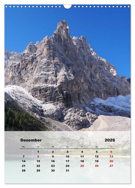 Produktbild: Bergwelten (Wandkalender 2026 DIN A3 hoch), CALVENDO Monatskalender