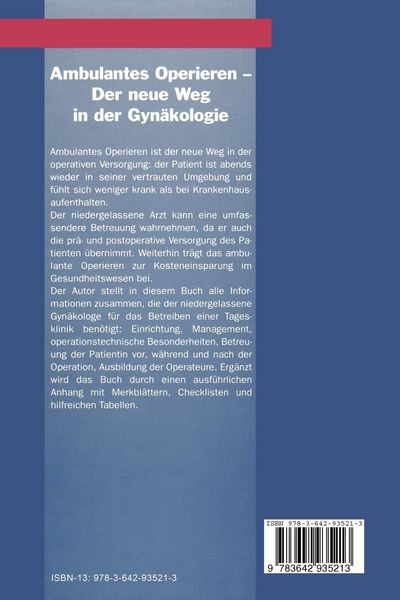 Produktbild: Ambulantes Operieren &mdash; Der neue Weg in der Gyn&auml;kologie