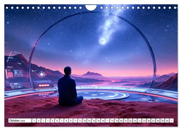Produktbild: Neuer Morgen Mars (Wandkalender 2026 DIN A4 quer), CALVENDO Monatskalender