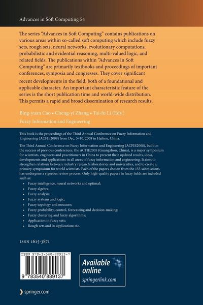 Produktbild: Fuzzy Information and Engineering
