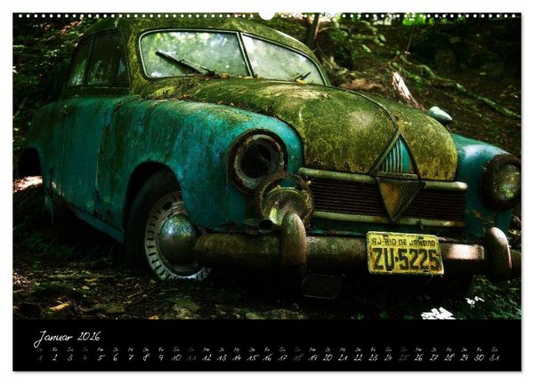 Produktbild: Oldtimer - verlassen verrostet vergessen (hochwertiger Premium Wandkalender 2026 DIN A2 quer), Kunstdruck in Hochglanz