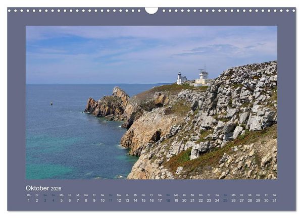 Produktbild: Leuchtt&uuml;rme - Wegweiser an der bretonischen K&uuml;ste (Wandkalender 2026 DIN A3 quer), CALVENDO Monatskalender