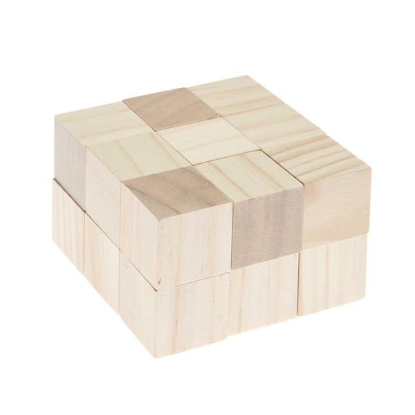 Produktbild: Holzw&uuml;rfel 3 x 3 x 3 cm, 18 Stk
