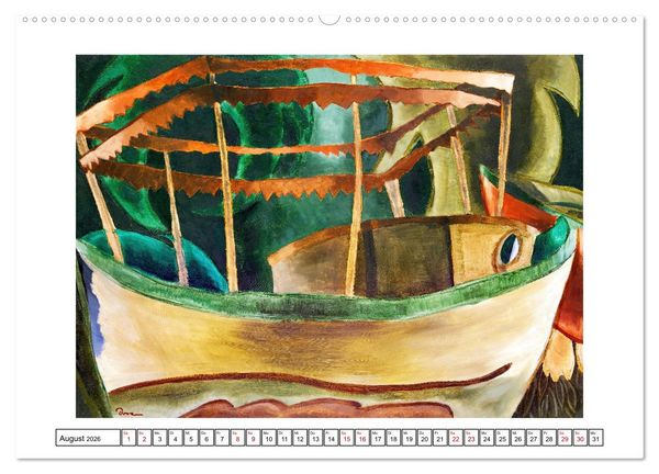 Produktbild: Arthur Dove - Abstrakte Impressionen (hochwertiger Premium Wandkalender 2026 DIN A2 quer), Kunstdruck in Hochglanz