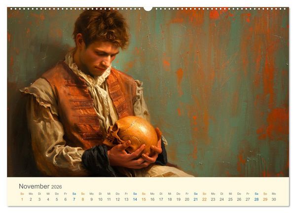 Produktbild: Helden der Weltliteratur (hochwertiger Premium Wandkalender 2026 DIN A2 quer), Kunstdruck in Hochglanz