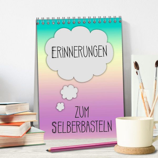 Produktbild: ERINNERUNGEN Zum Selberbasteln (Tischkalender 2026 DIN A5 hoch), CALVENDO Monatskalender