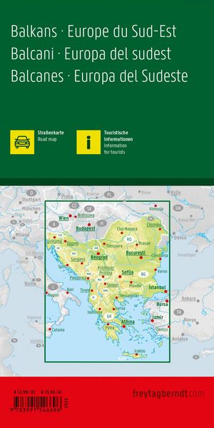 Produktbild: freytag & berndt Stra&szlig;enkarte Balkan - S&uuml;dosteuropa 1:2 Mio.