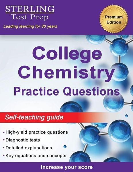 Produktbild: Sterling Test Prep College Chemistry Practice Questions
