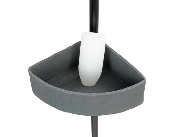 Produktbild: Teleskop-Eckregal Mod. Villata, mit 3 K&ouml;rben aus hochwertigem Polyresin