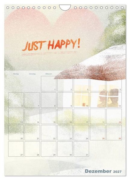 Produktbild: Liebe macht gl&uuml;cklich (Wandkalender 2027 DIN A4 hoch), CALVENDO Monatskalender