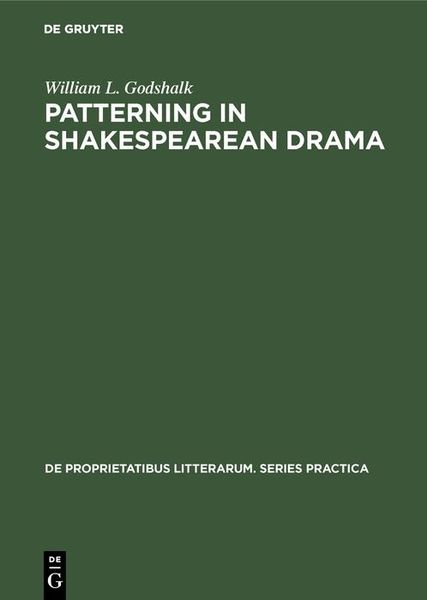 Produktbild: Patterning in Shakespearean Drama