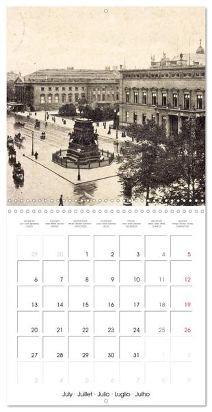 Produktbild: Bons baisers de Berlin : Cartes postales historiques de la ville (Calendrier mural carr&eacute; 2026 30x30 cm) Calendrier double avec une page pour vos prises de notes