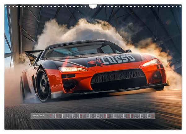 Produktbild: Fantasievolle Rennautos - Im Rausch der Geschwindigkeit (Wandkalender 2026 DIN A3 quer), CALVENDO Monatskalender