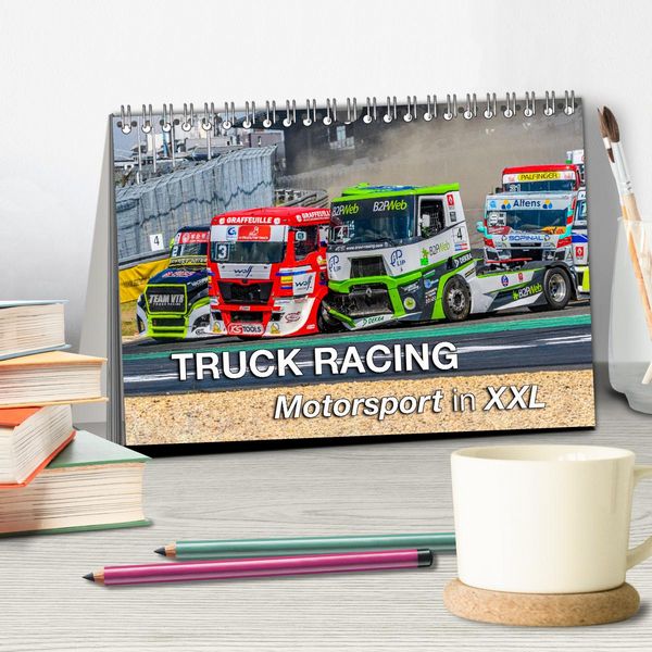 Produktbild: TRUCK RACING - Motorsport in XXL (Tischkalender 2026 DIN A5 quer), CALVENDO Monatskalender