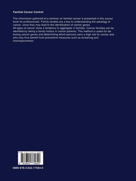 Produktbild: Familial Cancer Control