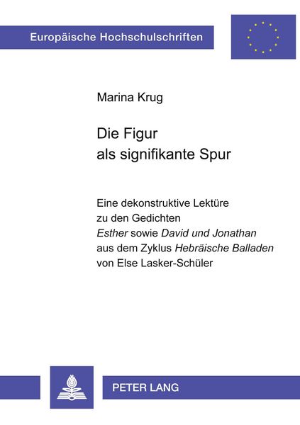 Die Figur als signifikante Spur, Taschenbuch von Marina Krug, Peter Lang GmbH, Internationaler Verlag der Wissenschaften, 9783631370650