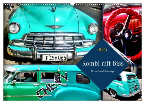 Kombi mit Biss - Als der Chevy Zähne zeigte (Wandkalender 2025 DIN A2 quer), CALVENDO Monatskalender