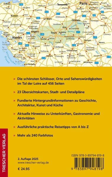 Produktbild: TRESCHER Reisef&uuml;hrer Schl&ouml;sser der Loire