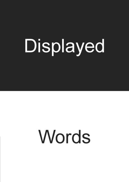 Produktbild: Displayed Words