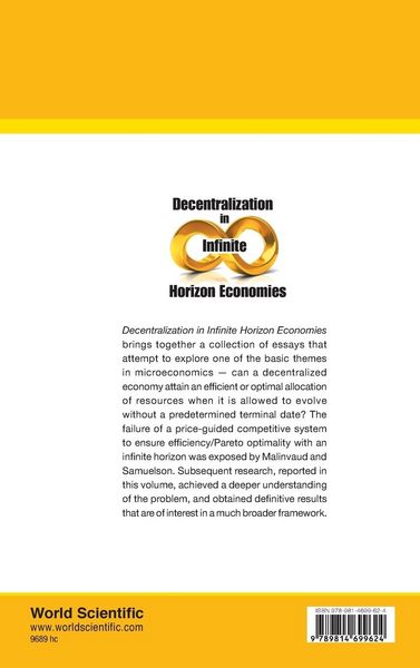 Produktbild: Decentralization in Infinite Horizon Economies