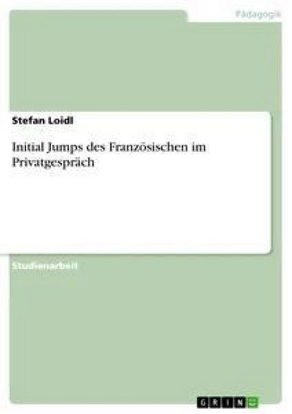 Produktbild: Initial Jumps des Franz&ouml;sischen im Privatgespr&auml;ch