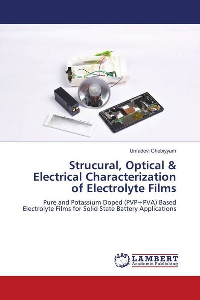 Produktbild: Strucural, Optical & Electrical Characterization of Electrolyte Films