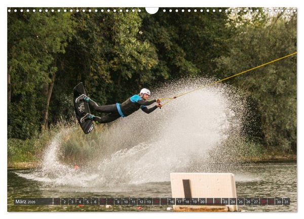 Produktbild: Wakeboarding - make water burn (Wandkalender 2026 DIN A3 quer), CALVENDO Monatskalender
