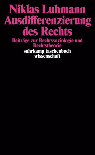 Produktbild: Ausdifferenzierung des Rechts