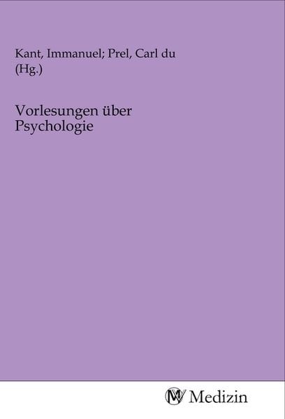 Produktbild: Vorlesungen &uuml;ber Psychologie