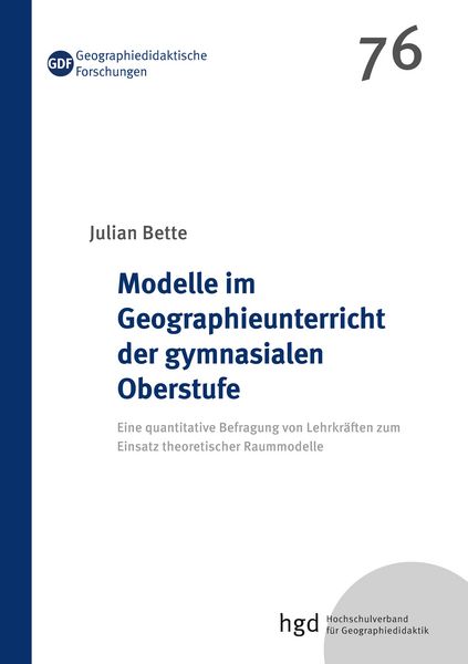 Produktbild: Modelle im Geographieunterricht der gymnasialen Oberstufe