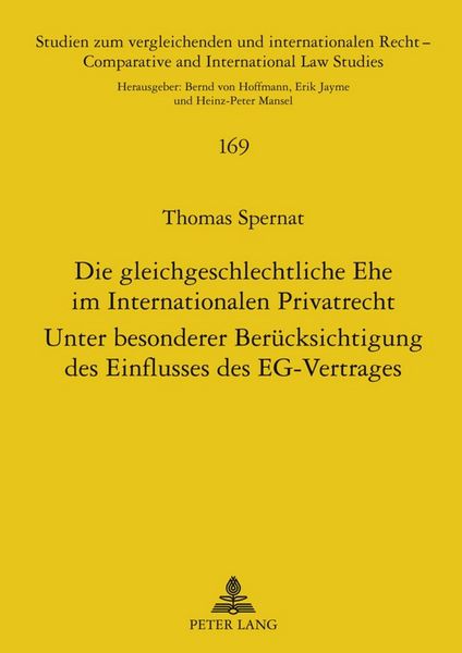 Produktbild: Die gleichgeschlechtliche Ehe im Internationalen Privatrecht