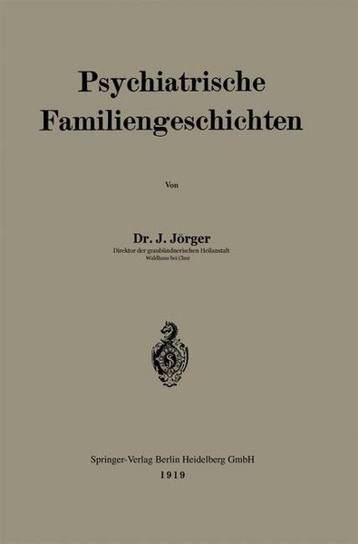 Produktbild: Psychiatrische Familiengeschichten