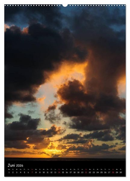 Produktbild: Hawaiian Sunsets (hochwertiger Premium Wandkalender 2026 DIN A2 hoch), Kunstdruck in Hochglanz