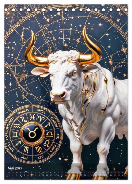 Produktbild: Zodiac Cosmos (Tischkalender 2027 DIN A5 hoch), CALVENDO Monatskalender