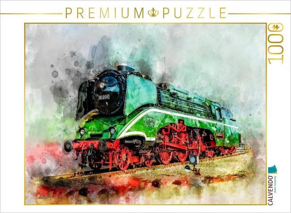 Produktbild: CALVENDO Puzzle Dampflokomotive | 1000 Teile Lege-Gr&ouml;&szlig;e 64x48cm Foto-Puzzle f&uuml;r gl&uuml;ckliche Stunden