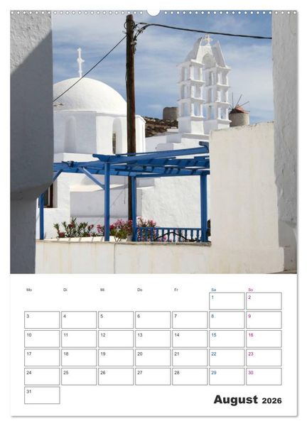 Produktbild: Griechisches Allerlei (Wandkalender 2026 DIN A2 hoch), CALVENDO Monatskalender