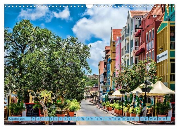 Produktbild: Cura&ccedil;ao - bunte Insel in der Karibik (Wandkalender 2026 DIN A3 quer), CALVENDO Monatskalender