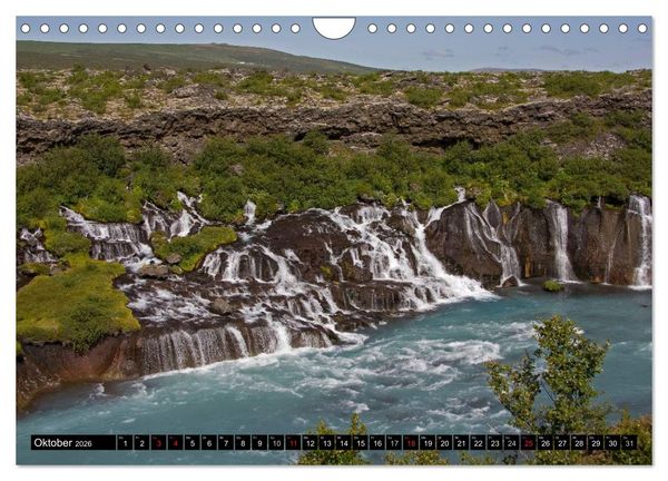 Produktbild: Wasserf&auml;lle Islands (Wandkalender 2026 DIN A4 quer), CALVENDO Monatskalender