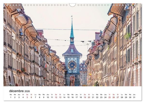 Produktbild: Visite de la Suisse (Calendrier mural 2026 DIN A3 vertical), CALVENDO calendrier mensuel
