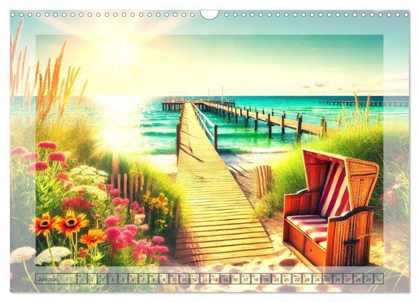 Produktbild: Pfade ans Meer (Wandkalender 2026 DIN A3 quer), CALVENDO Monatskalender