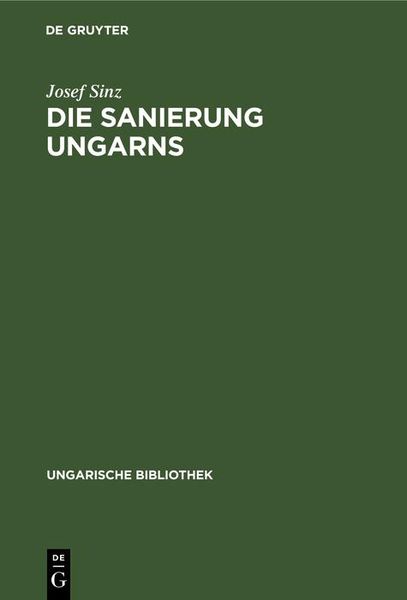 Produktbild: Die Sanierung Ungarns
