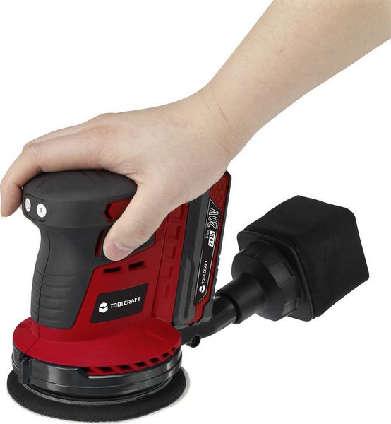Produktbild: TOOLCRAFT ES-800 / TAWB-200 Akku-Exzenterschleifer Li-Ion ohne Akku